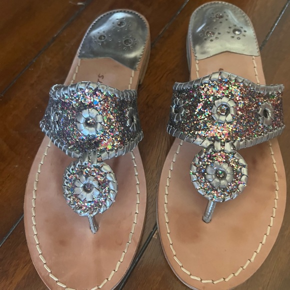 COPY - Jack Rogers multi colored sparkle sandals - Picture 2 of 6